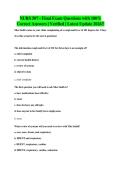 NURS 507 - Final Exam Questions with 100&percnt;&NewLine;Correct Answers &vert; Verified &vert; Latest Update 2026