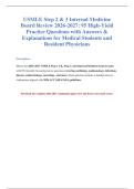 USMLE Step 2 & 3 Practice Exam 2026-2027&NewLine;&NewLine;