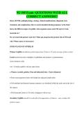 NU 545 Exam -QUESTIONS WITH ALL&NewLine;CORRECT ANSWERS