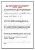 CON 237 SIMPLIFIED ACQUISITION PROCEDURES QUESTIONS AND CORRECT ANSWERS&vert;GRADED A&plus; &vert;VERIFIED ANSWERS&vert;