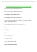 DBMS 3330 FINAL EXAM Questions and Answers Latest Graded A&plus;