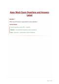 Apex Mock Exam Questions and Answers Latest