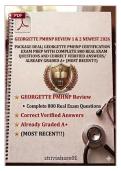 GEORGETTE PMHNP REVIEW 1 & 2 NEWEST 2026 PACKAGE DEAL &vert; Georgette&rsquo;s PMHNP Certification Exam Prep with Complete 800 Real Exam Questions & Correct Verified Answers &ndash; Already Graded A&plus; &lpar;Most Recent&excl;&excl;&rpar; &ndash; Complete A&plus; Guide