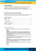 Solution Manual for Principles of Supply Chain Management&colon; A Balanced Approach&comma; 6th Edition by Joel Wisner&comma; Keah-Choon Tan & G&period; Keong Leong &vert; ISBN 978-0357715604 &vert; Comprehensive SCM Solutions Manual &vert; Chapter-by-Chapter Guide