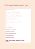 NREMT Practice Test Bank 2026&colon; Questions with Correct Answers &lpar;EMT - AEMT - Paramedic