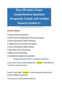 Psyc 290 exam 2 Exam Comprehensive Questions &lpar;Frequently Tested&rpar; with Verified Answers Graded A&plus;