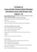 Test Bank Guyton and Hall Textbook of Medical Physiology 14th Edition Chapters 1-86 by John E Hall Michael E Hall ISBN 9780323597128 A&plus;