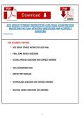 ACE GROUP FITNESS INSTRUCTOR GFI FINAL EXAM REVIEW QUESTIONS ACTUAL UPDATED QUESTIONS AND CORRECT ANSWERS&period;pdf&NewLine;&NewLine;