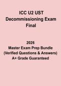 ICC U2 UST Decommissioning Exam Final Questions and Answers PDF Study Guide