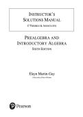 Solution Manual for Prealgebra & Introductory Algebra&comma; 6th Edition by Elayn Martin-Gay &vert; Comprehensive Algebra Solutions Manual &vert; Step-by-Step Study Guide