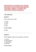 BIO 3030 FINAL EXAM PRACTICE TEST100 &NewLine;QUESTIONS AND ANSWERS &lpar;2026 EDITION&rpar; &NewLine;WITH 100&percnt; CORRECT ANSWERS AND &NewLine;QUESTIONS ALREADY GRADED A&plus;