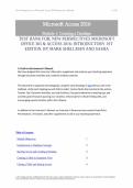 TEST BANK FOR NEW PERSPECTIVES MICROSOFT OFFICE 365 AND ACCESS 2016&colon; INTRODUCTORY 1ST EDITION&period; BY MARK SHELLMAN AND SASHA