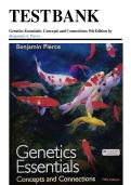 Genetics Essentials&colon; Concepts and Connections &lpar;5th Edition&comma; Pierce&comma; 2022&rpar; &ndash; Complete Test Bank for Chapters 1&ndash;18&NewLine;
