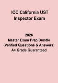 ICC California UST Inspector Exam 2026 Questions and Answers PDF Study Guide