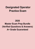 Designated Operator Practice Exam Questions and Answers PDF Study Guide