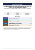 BIOS 242 Exam 3 Fundamentals of Microbiology Chamberlain University Actual Exam 2026&sol;2027 &vert; Complete Exam-Style Questions &vert; 100&percnt; Verified &ndash; Detailed Rationales &ndash; Pass Guaranteed &ndash; A&plus; Graded&NewLine;&NewLine;