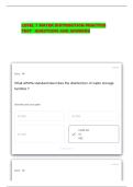 Level 1 water distribution practice test