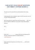 CARN-AP SET 2 EXAM 2026-2027 QUESTIONS AND CORRECT ANSWERS GRADED A&plus;&NewLine;&NewLine;
