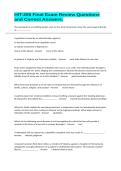 HIT-205 Final Exam Review Questions and Correct Answers&period;