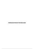 Samenvatting &sol; Notities Farmaceutische Technologie &vert; UGent