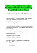 Red Cross Lifeguard Actual Exam Study &NewLine;Questions with Verified Answers Already &NewLine;Graded A&plus; &vert; Brand New Version 