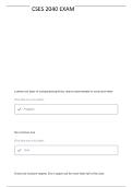 CSES 2040 - EXAM 1 QUESTIONS WITH VERIFIED ANSWERS