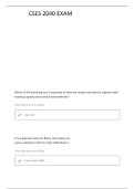 CSES 2040 EXAM 1 QUESTIONS WITH VERIFIED ANSWERS