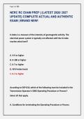 NERC RC EXAM PREP &vert; &lbrace;LATEST 2026&sol; 2027 &NewLine;UPDATE&rcub; COMPLETE ACTUAL AND AUTHENTIC &NewLine;EXAM &vert; BRAND NEW&excl; 