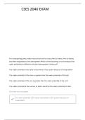 CSES 2040 EXAM 1 FALL 2020 QUESTIONS WITH VERIFIED ANSWERS