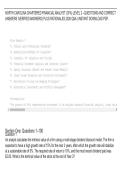 NORTH CAROLINA CHARTERED FINANCIAL ANALYST &lpar;CFA&rpar; LEVEL 2 &ndash;QUESTIONS AND CORRECT&NewLine;ANSWERS &lpar;VERIFIED ANSWERS&rpar; PLUS RATIONALES 2026 Q&A &vert; INSTANT DOWNLOAD PDF&period;
