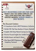 NOCTI Mechatronics Exam and Study Guide &ndash; Newest 2026 Test Bank &vert; Complete 350 Real Exam Questions & Correct Verified Answers &ndash; Already Graded A&plus; &lpar;Most Recent&excl;&excl;&rpar; &ndash; Complete A&plus; Guide