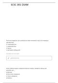 SCSC 301 QUESTIONS WITH CORRECT ANSWERS