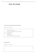 SCSC 301 EXAM 1 QUESTIONS WITH CORRECT ANSWERS