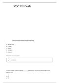 SCSC 301 EXAM 1 QUESTIONS WITH CORRECT ANSWERS