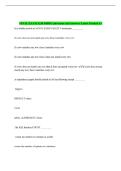 FINAL EXAM 3230 DBMS Questions and Answers Latest Graded A&plus;