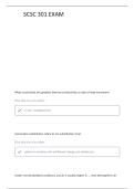 SCSC 301 EXAM 3 PRACTICE QUESTIONS WITH ANSWERS