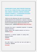 WAXING MOCK EXAM &vert;&vert; MOST RECENT EXAM 2026&NewLine;2027 ACTUAL COMPLETE REAL EXAM QUESTIONS &NewLine;AND CORRECT ANSWERS &lpar;VERIFIED ANSWERS&rpar; &NewLine;ALREADY GRADED A&plus; &vert; GUARANTEED SUCCESS&excl;&excl; &NewLine;NEWEST EXAM &vert; JUST RELEASED&excl;&excl;