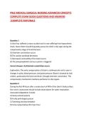 PNLE MEDICAL-SURGICAL NURSING ADVANCED CONCEPTS COMPLETE EXAM GUIDE QUESTIONS AND ANSWERS &vert;COMPLETE RATIONALE &vert; 2026&period;2027
