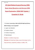 ATI ADULT MEDICAL SURGICAL NURSING REVIEW &vert; RN CMS PRACTICE & STUDY GUIDE