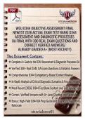 WGU D344 Objective Assessment Final &ndash; Newest 2026 Actual Exam Test Bank &vert; D344 Assessment and Diagnostic Processes OA Final with 300 Real Exam Questions & Correct Verified Answers &ndash; Already Graded A&plus; &lpar;Most Recent&excl;&excl;&rpar; &ndash; Complete A&plus; Guide