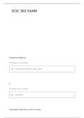 SCSC 301 EXAM 3 QUESTIONS WITH ANSWERS