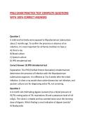 PNLE EXAM PRACTICE TEST COMPLETE QUESTIONS WITH 100&percnt; CORRECT ANSWERS 2026&sol;2027