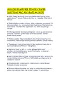 HR BLOCK INCOME TAX PREPARER&NewLine;PRACTICE PAPER 2026 DETAILED&NewLine;SOLUTIONS GRADED A&plus;
