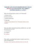 NURS 8022 ADVANCED PATHOPHYSIOLOGY EXAM 3 2026-2027 EXAM QUESTIONS AND CORRECT ANSWERS GRADED A&plus; LATEST &excl;