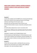 NR325 EXAM 2 MEDICAL-SURGICAL NURSING ADVANCED CONCEPTS COMPLETE EXAM QUESTIONS WIT CORRECT ANSWERS 2026&sol;2027