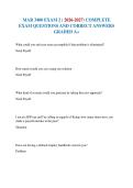 MAR 3400 EXAM 2 &lpar; 2026-2027&rpar; COMPLETE EXAM QUESTIONS AND CORRECT ANSWERS GRADED A&plus;