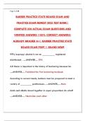 BARBER PRACTICE STATE BOARD EXAM & PRACTICE TEST BANK 2025 &ndash; NEWEST VERSION