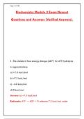 BERTIE BIOCHEMISTRY MODULE 3 EXAM NEWEST QUESTIONS AND ANSWERS PDF &vert; LATEST 2025&sol;2026