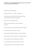Peak Pilates Level 1 Certification Exam Questions and answers with verified Answers &lpar;Latest Update 2026&rpar; UPDATE&excl;&excl;&NewLine;