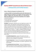 Barkley Psychiatric-Mental Health Nurse Practitioner &lpar;PMHNP&rpar; Diagnostic Readiness Test &lpar;DRT&rpar; &vert; 100 Actual Practice Questions and Verified Answers